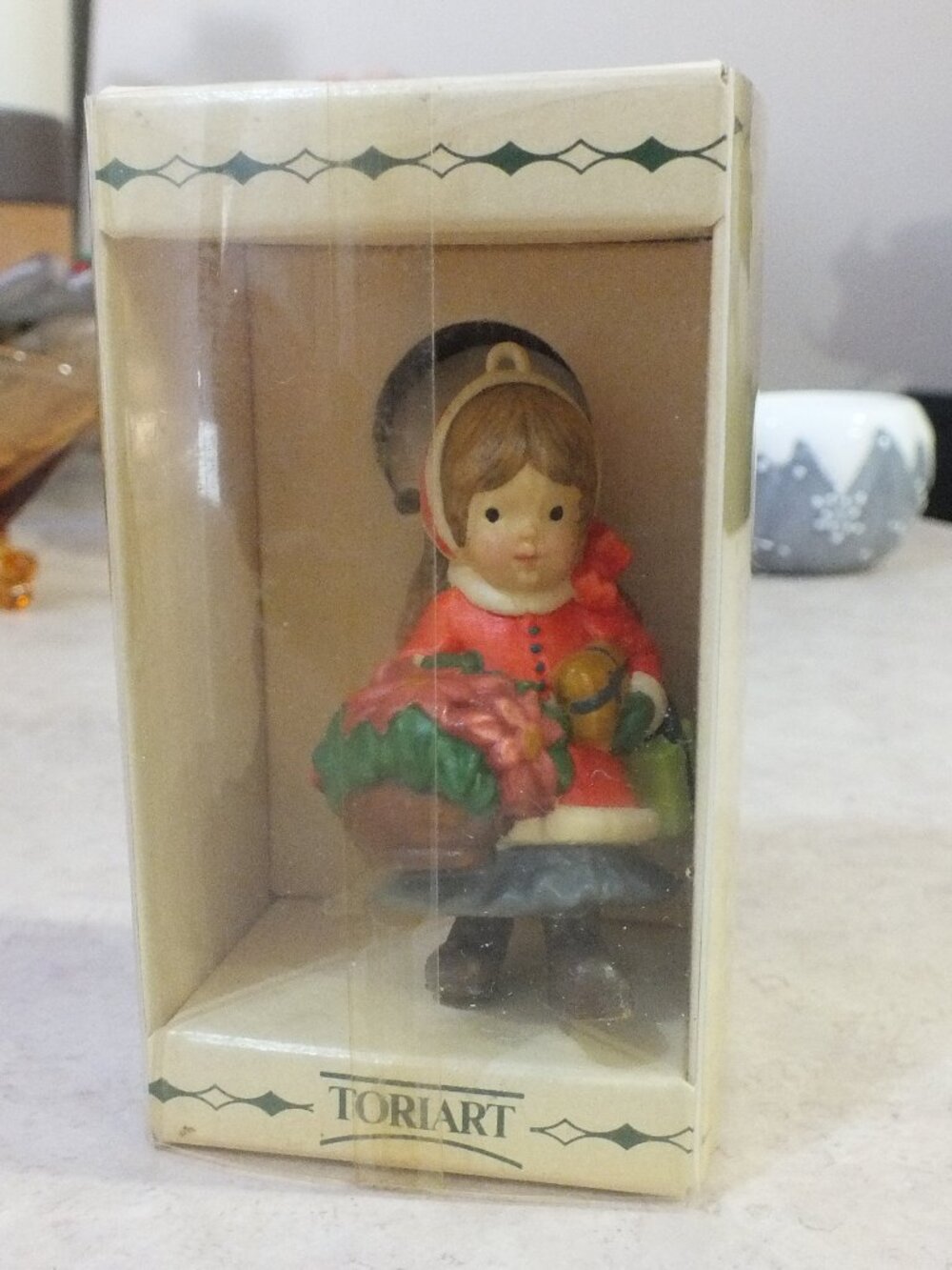 Vintage Toriart Sarah Kay Christmas Ornament ANRI Italy